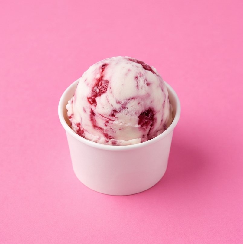 Mixed Berry ice cream scoop